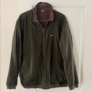 Patagonia Forest Green Reversible Windbreaker